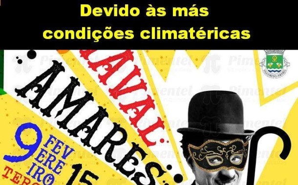 Meteorologia prega nova partida e obriga ao cancelamento do Carnaval de Amares