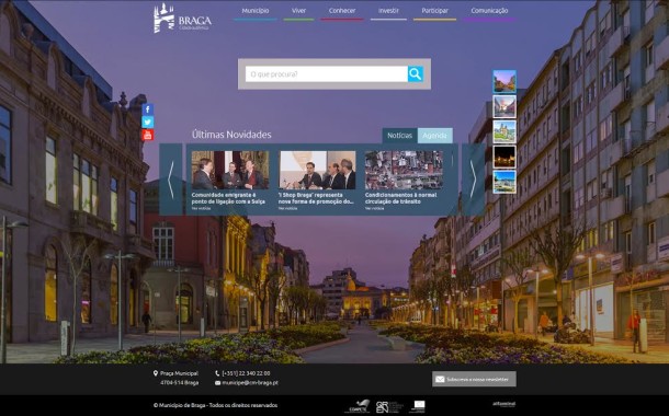 Câmara de Braga apresenta nova imagem institucional e novo portal