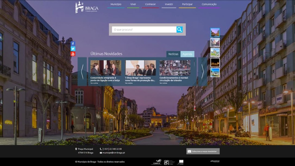 Câmara de Braga apresenta nova imagem institucional e novo portal
