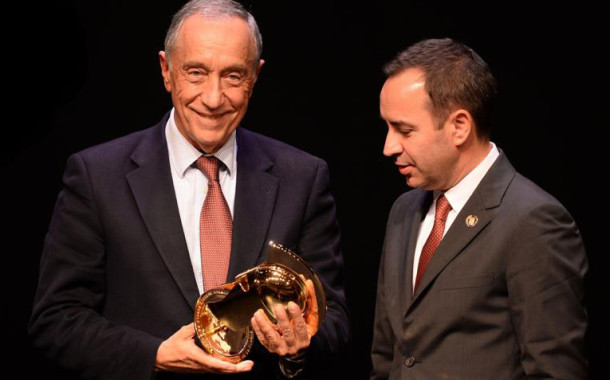 Marcelo Rebelo de Sousa recebeu “Guerreiro de Honra” na gala do SC Braga
