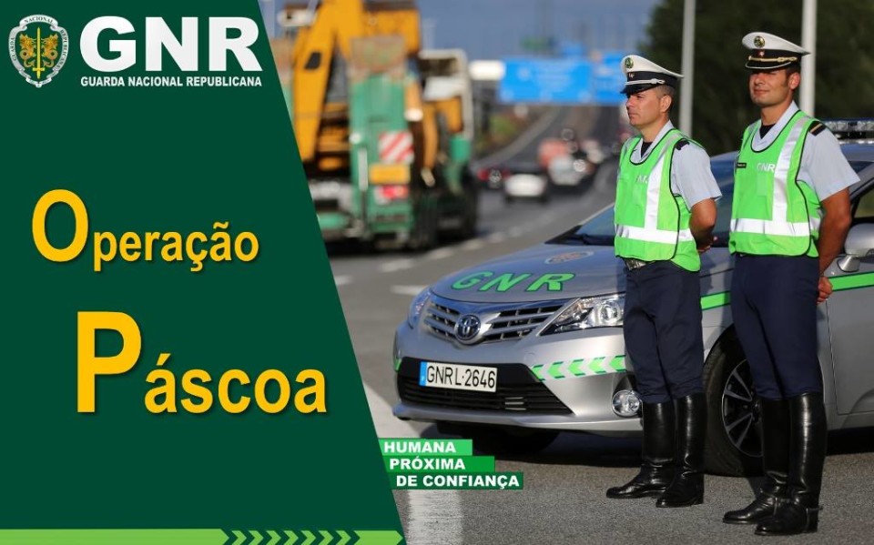 Operação Páscoa da GNR vai amanhã para as estradas
