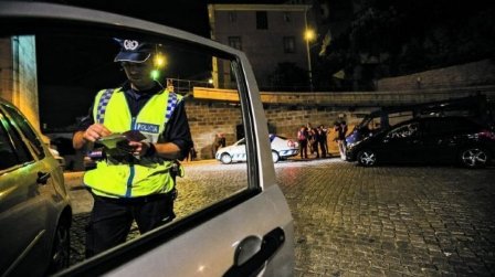 Homem detido em Barcelos com 1,80 g/l de álcool no sangue