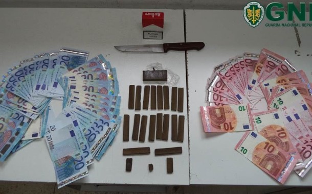 GNR de Vizela deteve homem com duas centenas de doses de haxixe