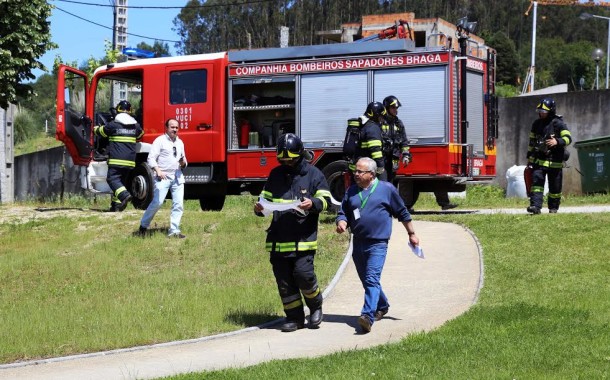 Simulacro de incêndio testa capacidade de resposta da Quinta Pedagógica de Braga