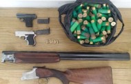Três armas apreendidas a septuagenário após denúncia de violência doméstica em Paradela