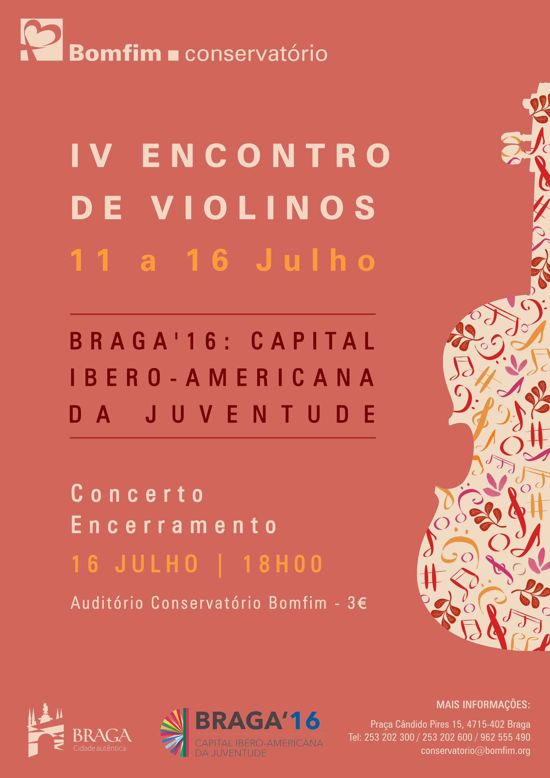 Companhia da Música promove IV Encontro de Violinos integrado na Capital Ibero-Americana da Juventude (11 a 16 Julho)