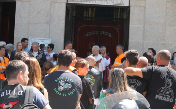 Motards passaram por São Bento para receberem bênção