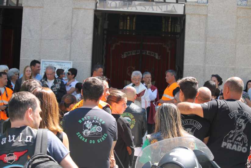 Motards passaram por São Bento para receberem bênção