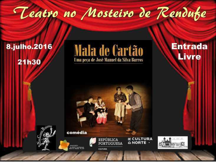 Mosteiro de Rendufe recebe esta sexta-feira a peça de teatro ‘Mala de Cartão’