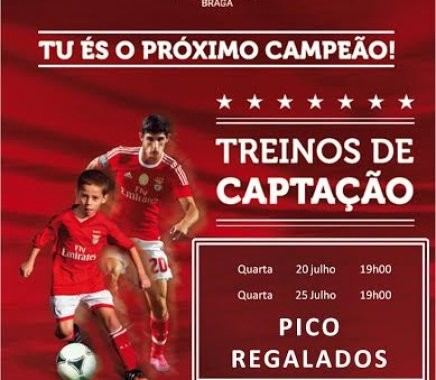 Vila Verde: Pico de Regalados/Escola do Benfica promove treinos de captação