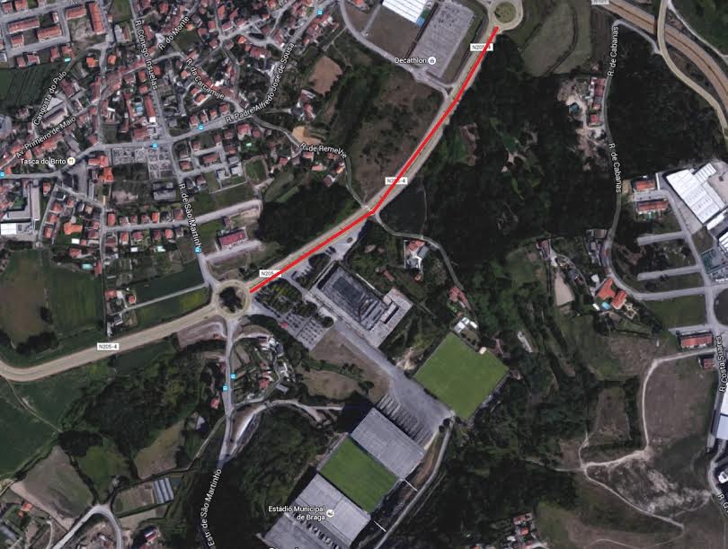 Trânsito cortado este sábado junto ao estádio de Braga