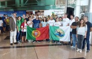 Hélder Silva recebido em festa no aeroporto