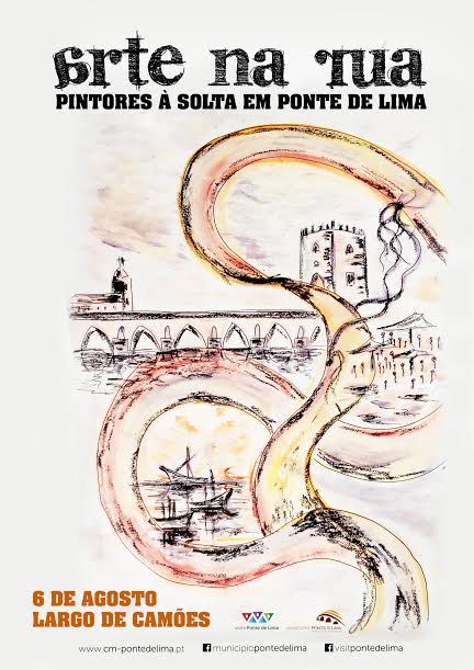 Artistas plásticos pintam sábado Ponte de Lima ao vivo no Largo de Camões