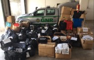 GNR de Barcelos aprende 80 mil euros em artigos contrafeitos
