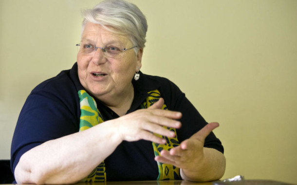 Teóloga Stella Morra na sessão de encerramento do Ano da Misericórdia em Braga
