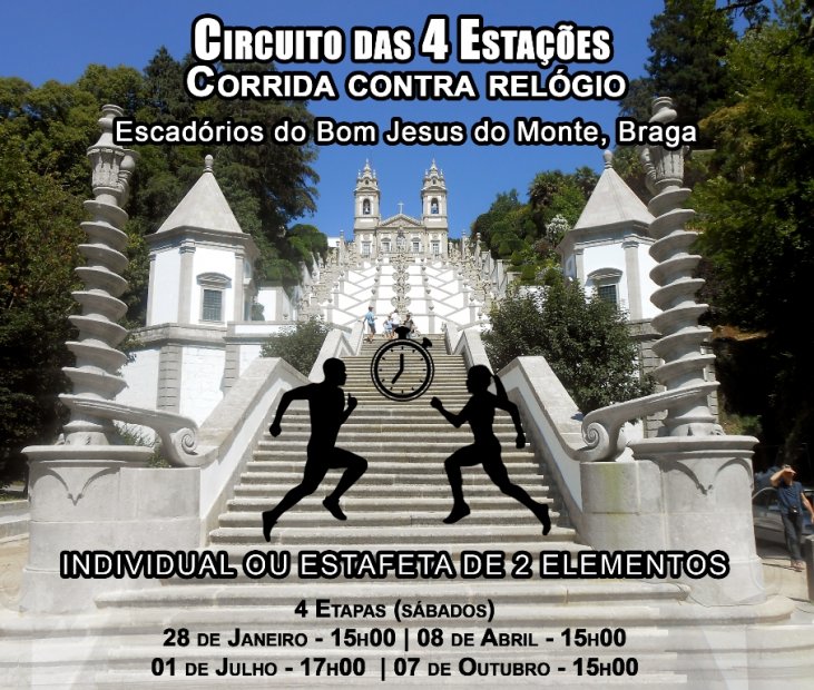 Escadórios do Bom Jesus recebem corrida contra-relógio este sábado