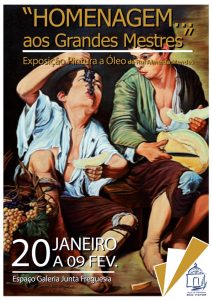 Junta de S. Victor tem patente exposição ‘Homenagem aos Grandes Mestres’ de Rui Almeida Mendes