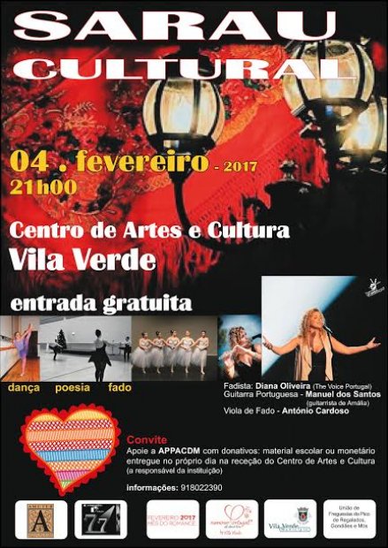 Mês de Romance: Centro de Artes e Cultura recebe sarau cultural no próximo sábado (dia 4)