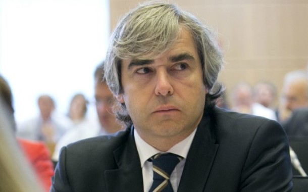 Eurodeputado Nuno Melo e Carlos Ribas, da Bosch, esta segunda-feira no Dia de ‘Produção e Sistemas’ da UMinho
