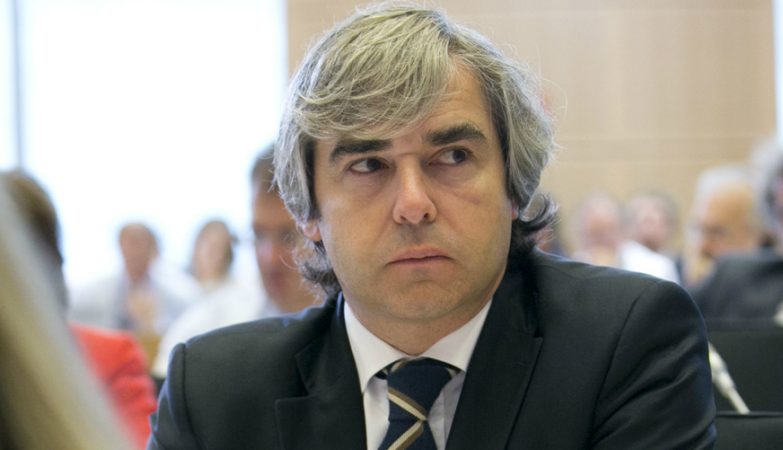 Eurodeputado Nuno Melo e Carlos Ribas, da Bosch, esta segunda-feira no Dia de ‘Produção e Sistemas’ da UMinho