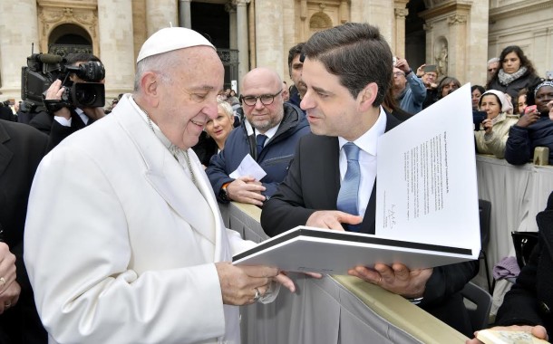 Ricardo Rio levou a Braga, a Roma Portuguesa, ao Papa Francisco