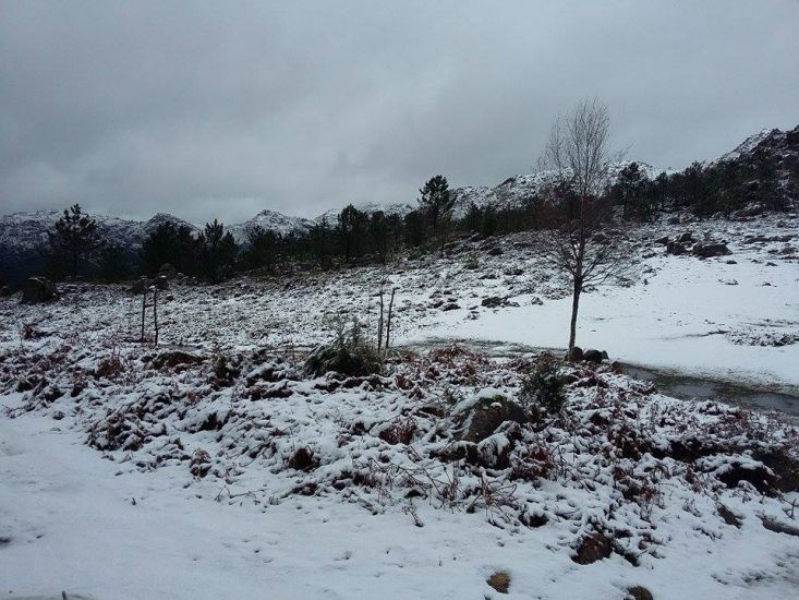 Neve volta a cobrir a serra do Gerês