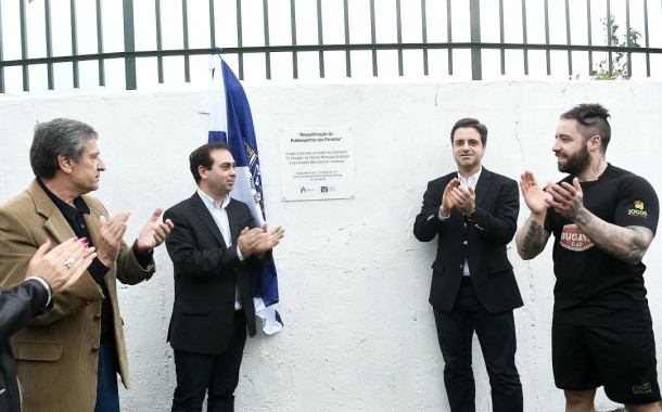 Ricardo Rio inaugurou polidesportivo das Parretas