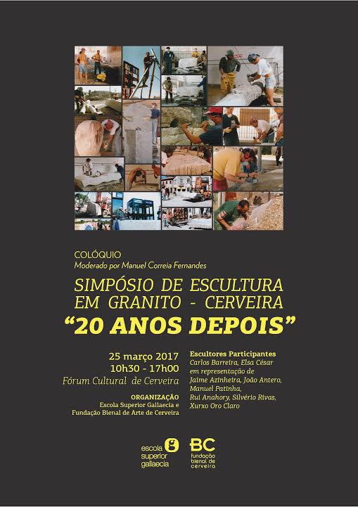 20 anos depois, artistas do Simpósio de Escultura em Granito de Cerveira reencontram-se para falar de escultura contemporânea (20 Mar)