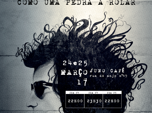 Sindicato da Poesia apresenta em Braga ‘Como uma pedra a rolar’ a partir de textos de Bob Dylan (dias 24 e 25)