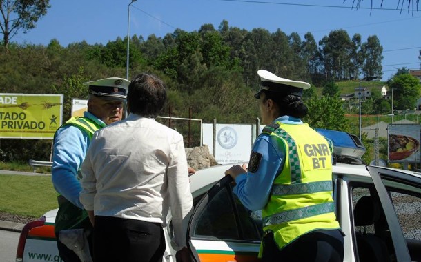 Operação Páscoa da GNR apanha no distrito de Braga álcool a mais e falta de cinto de segurança