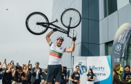 Vilaverdense João Sousa sobe 400 degraus em bicicleta