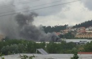 BRAGA: Bombeiros combateram incêndio em cais de carga da empresa multinacional alemã Bosch