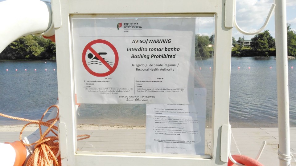 VILA VERDE: Praia do Faial interdita a banhos após descargas com origem em Braga