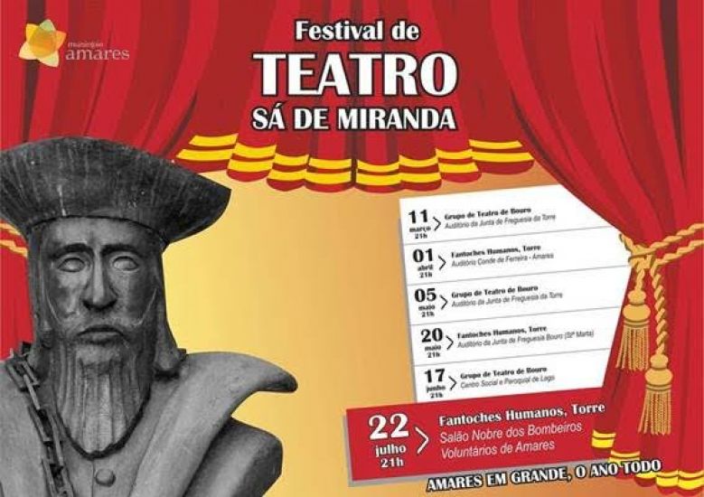 AMARES: Festival de Teatro Sá de Miranda encerra nos Bombeiros (21 JUL)