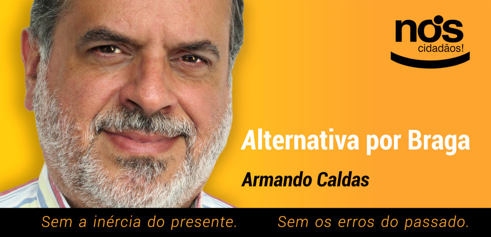 Armando Caldas candidato do partido Nós Cidadãos à Câmara de Braga