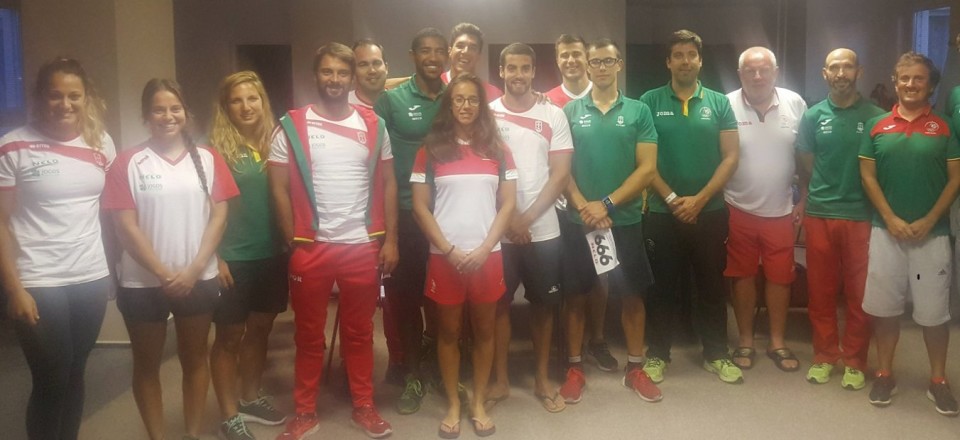 Hélder Silva, Nuno Silva e Márcia Faria no Mundial de Velocidade de Canoagem