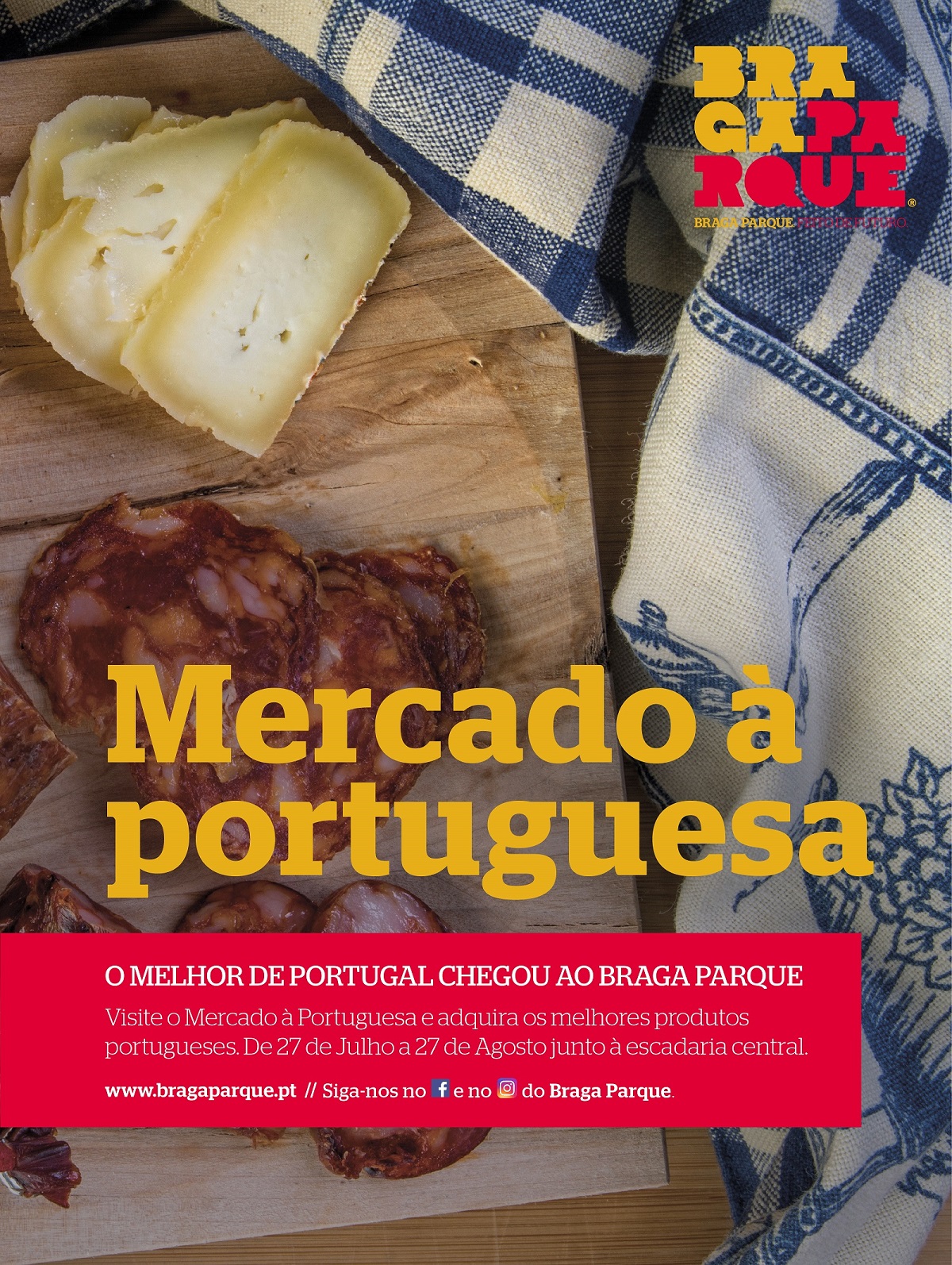 Queijos, enchidos, doces conventuais e artesanato no Braga Parque até 27 de Agosto
