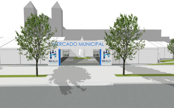 Instalação provisória do mercado de Braga no largo do Pópulo custa mais de 800 mil euros aos cofres da autarquia