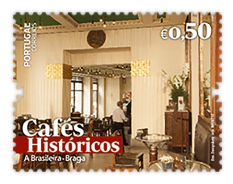 BRAGA: 'A Brasileira' em selo dos cafés históricos dos CTT