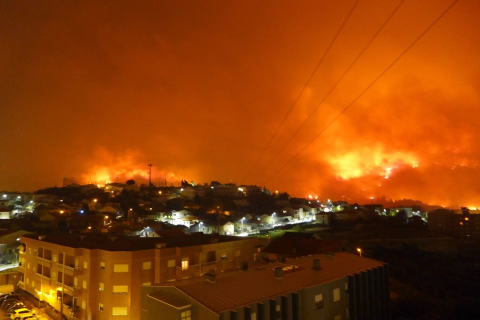 BRAGA: Tempestade de fogo destrói casas, armazéns e deixa rasto de pânico (EM ACTUALIZAÇÃO)