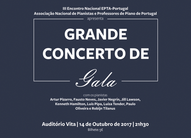 BRAGA: Nove pianistas de renome internacional sobem ao palco do Auditório Vita para Grande Concerto de Gala (14 OUT)