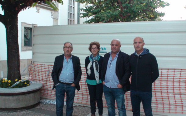 Comerciantes do centro de Braga aliviados com saída de grua gigante