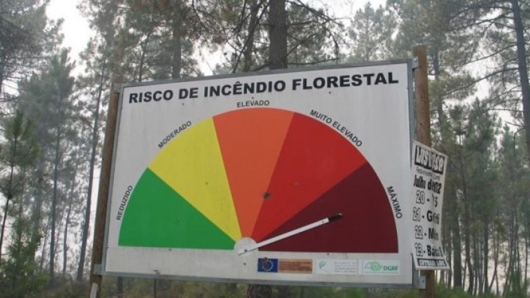 ALERTA: Temperaturas e vento agravam “significativamente” risco de incêndio em todo o continente esta quinta e sexta-feira