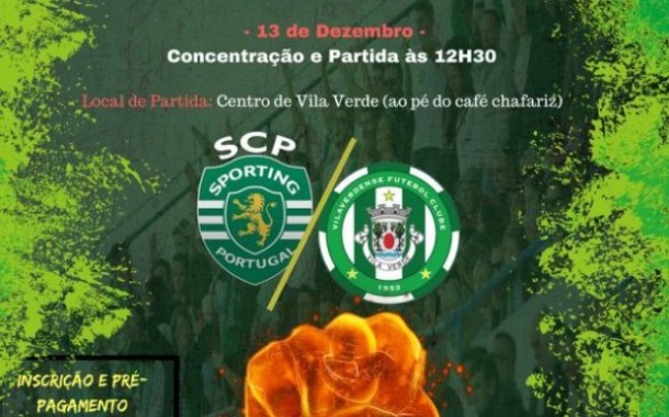 TAÇA DE PORTUGAL: Adeptos do Vilaverdense FC podem ir a Alvalade por 13 euros