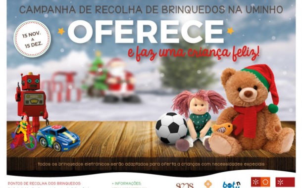 UMinho entrega 20 brinquedos eletrónicos da campanha ‘faz uma criança feliz!’