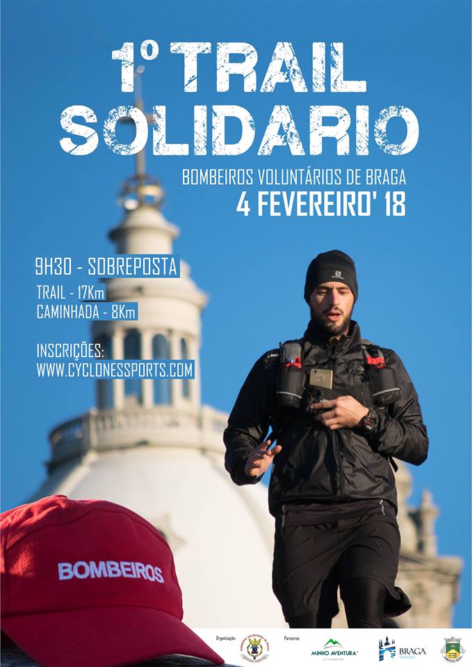 1.º Trail Solidário dos Bombeiros Voluntários de Braga no terreno a 4 de Fevereiro
