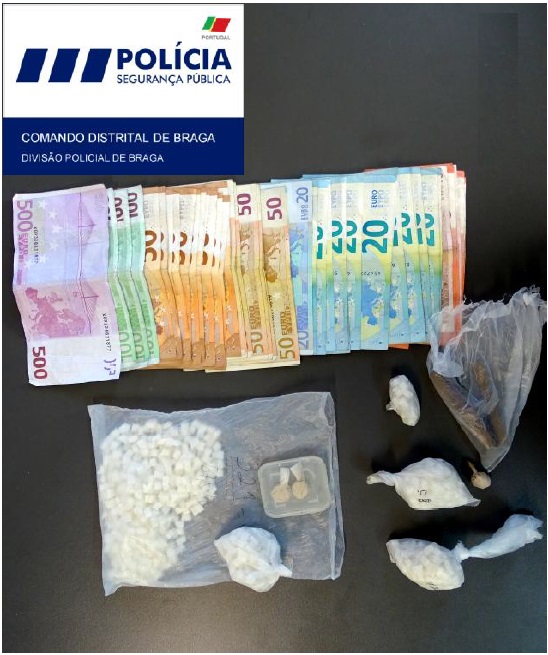 PSP detém três homens na posse de mais de 1200 doses de droga