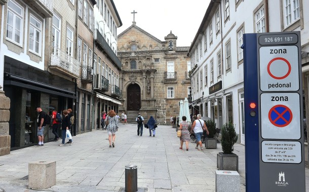 Câmara de Braga introduz novas regras de acesso automóvel no centro histórico