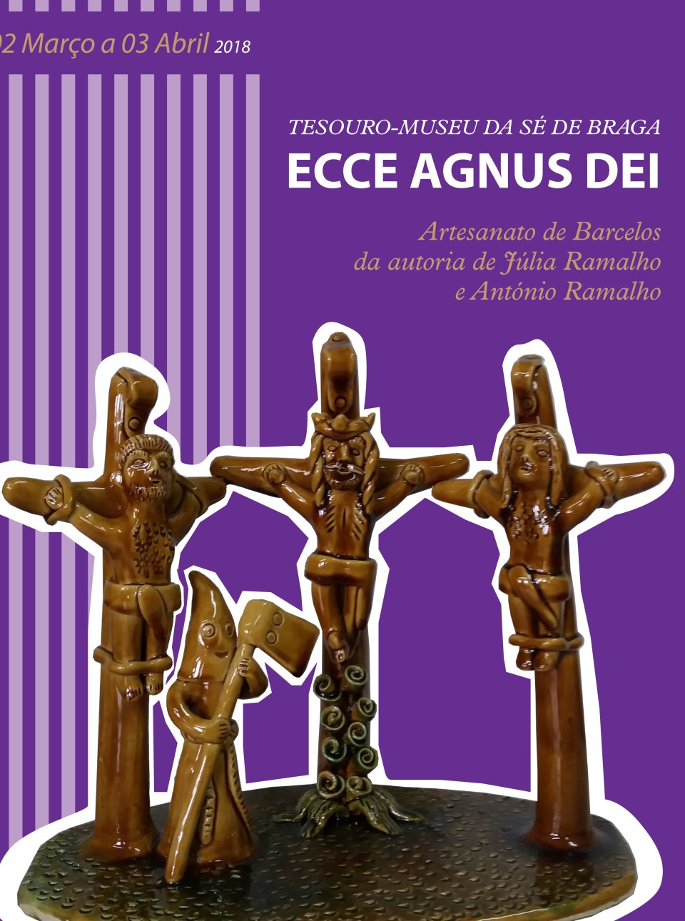Artesanato de Barcelos da autoria da família Ramalho exposto no Tesouro-Museu da Sé de Braga