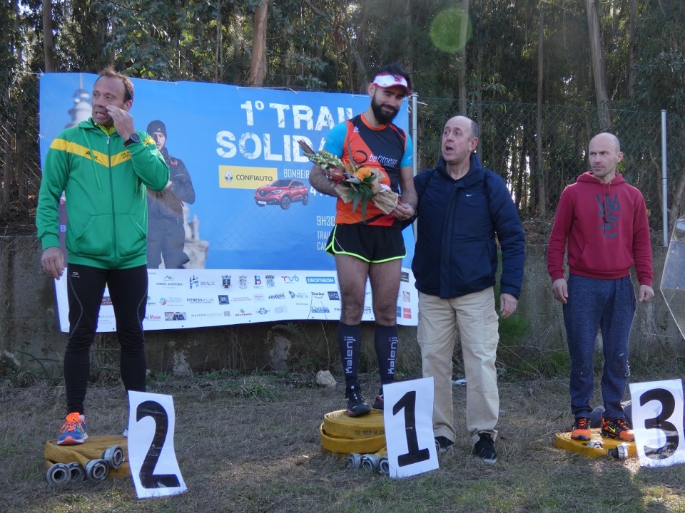 Nuno Carneiro e Laura Silva venceram 1.º Trail Solidário dos Bombeiros Voluntários de Braga